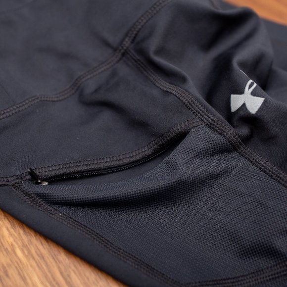 Black Under Armour Women's HeatGear Ankle Leggings - Small - Picture 8 of 10